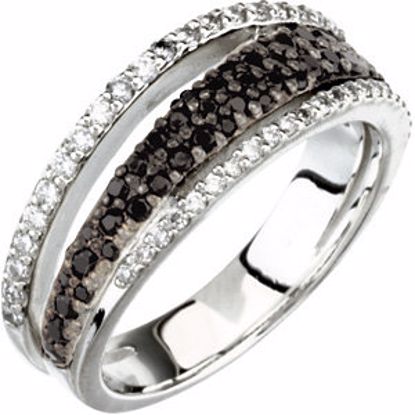 67419:102:P Black Spinel & Diamond Ring