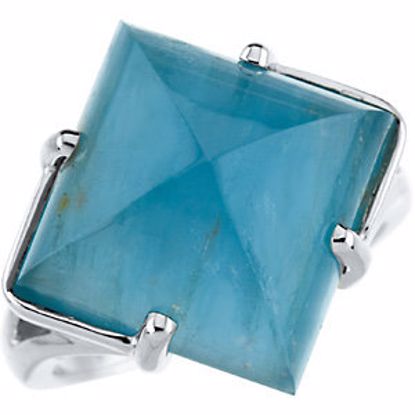67228:324056:P 14kt Yellow Aquamarine Ring