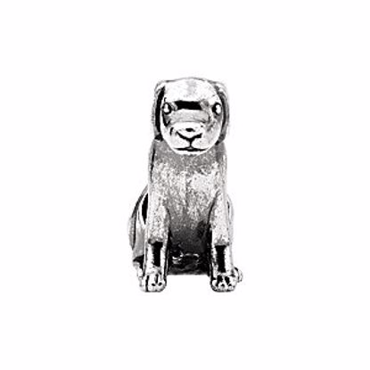 24747:101:P Kera® Sterling Silver Dog Bead