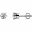 62865:20095:P 14kt White 5mm Cubic Zirconia Threaded Post Stud Earrings