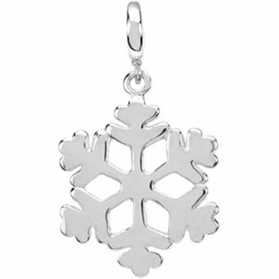 84638:105:P Petite Snowflake Charm
