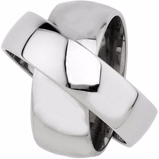 XOE9.5:203:P Stainless Steel 6mm & 8mm Rotating Band Size 9.5