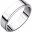 FE8:32920:P Platinum 5mm Flat Edge Band