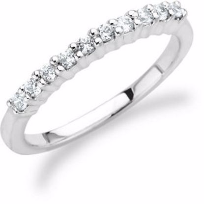 63886:1204162:P Sterling Silver 1/4 CTW Cubic Zirconia Band