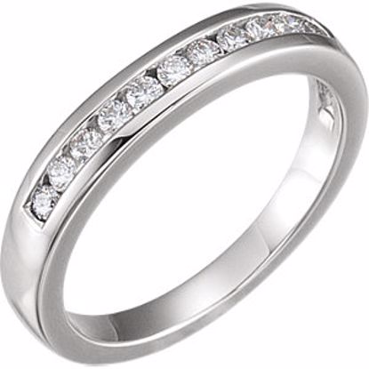 64758:60007:P Sterling Silver Cubic Zirconia Band Size 7