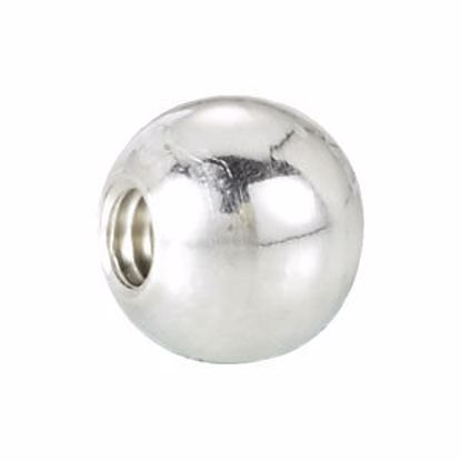 24858:100:P Sterling Silver 6mm Replacement Screw-Off Ball for Bangle