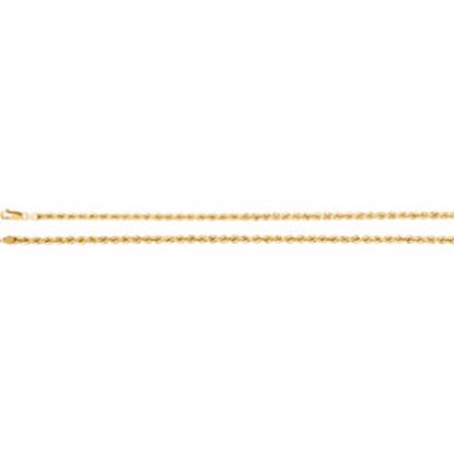 CH953:101:P 14kt Yellow 4mm Rope 7" Chain