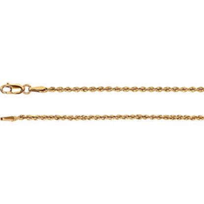 CH956:101:P 14kt Yellow 1.85mm Rope Chain 7" Chain
