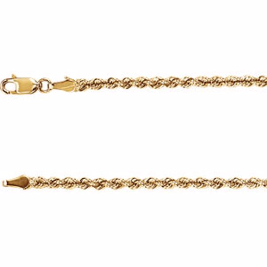 CH957:103:P 14kt Yellow 3mm Rope 18" Chain

