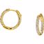 67392:60021:P 18kt Yellow 1 CTW Diamond Inside/Outside Hoop Earrings