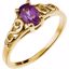 19335:1585040:P 14kt Yellow June Imitation Birthstone Ring 