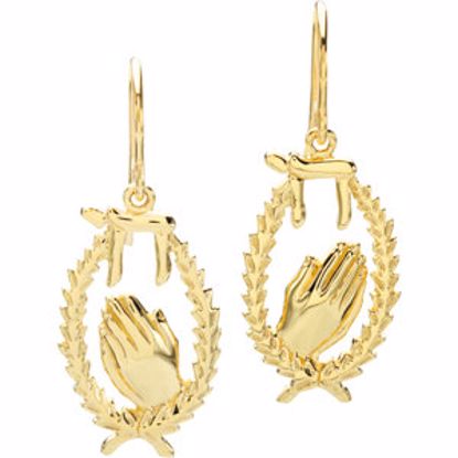 R16592:1010:P Wings of Remembrance&trade; Chai Earrings