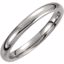 T805:133:P Titanium 3mm Domed Polished Band Size 12.5