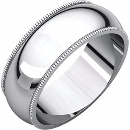 MG8.5:637:P Palladium 7mm Milgrain Band