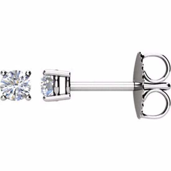 67541:104:P 1/5 CTW Diamond Friction Post Stud Earring