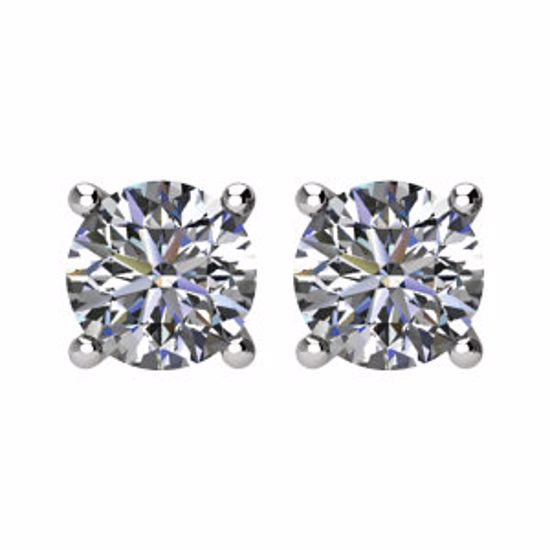 67541:100:P 1/4 CTW Diamond Friction Post Stud Earring