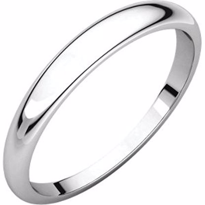 HRT7:146125:P Platinum 3mm Half Round Tapered Band