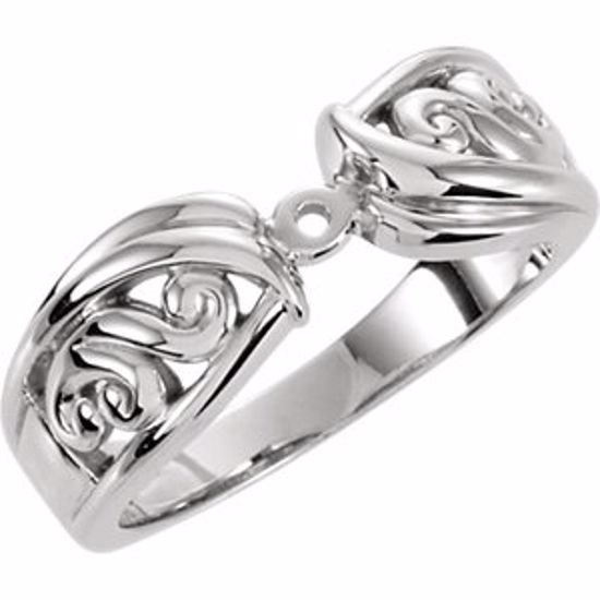 50290:275465:P 10kt White Solitaire Engagement Ring Base