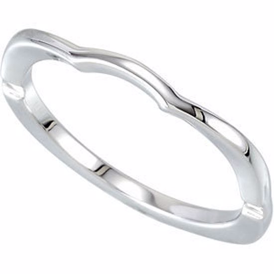 121669:109:P 14kt White 6.5mm Euro Shank Band