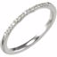 67821:104:P 14kt White .08 CT Tw Matching Band