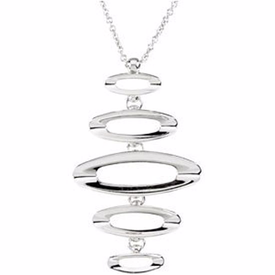84842:100:P Sterling Silver Fashion Necklace