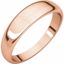 HRT6:1992:P 14kt Rose 5mm Half Round Tapered Band