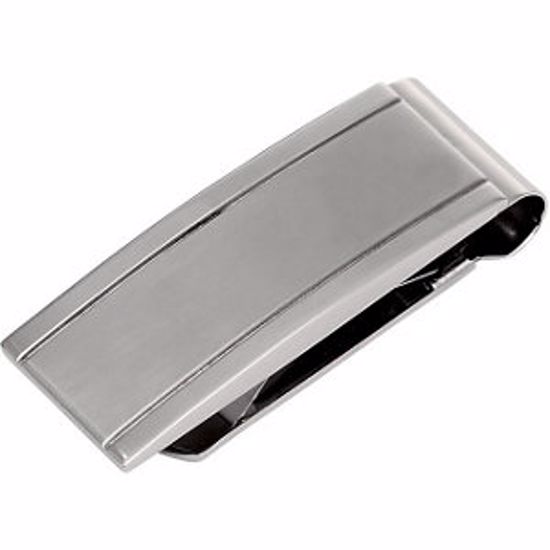 MC808:101:P Stainless Steel Money Clip