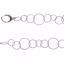 CH961:101:P Sterling Silver Twisted Link 18" Chain