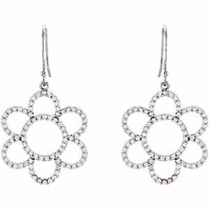 68056:847980:P 3/4 CTW Diamond Flower Earrings