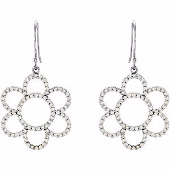 68056:847980:P 3/4 CTW Diamond Flower Earrings