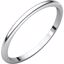 HR5.5:139238:P 14kt White 1.5mm Half Round Band