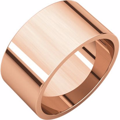 F9.5:674:P 14kt Rose 10mm Flat Band