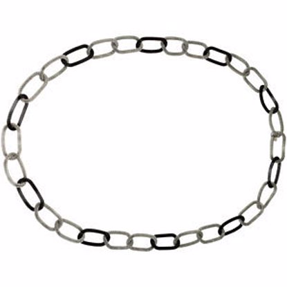 FN279:202:P Amalfi® Stainless Steel Link 36" Necklace