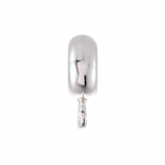 28187:101:P Sterling Silver 7mm Stopper Bead with Dangle Ring
