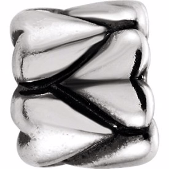 28195:100:P Kera® Heart Accented Bead