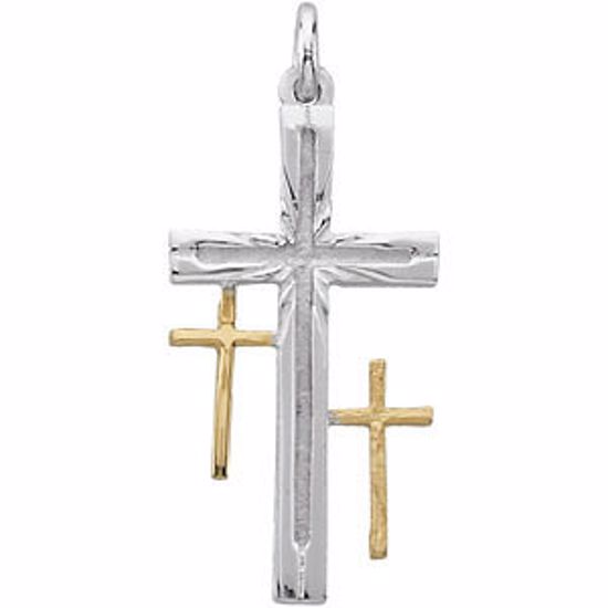 R42281:100:P "Resurrection" Cross Pendant