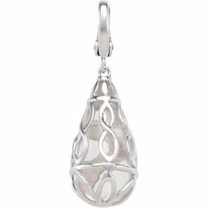 68424:123:P White Quartz Charm