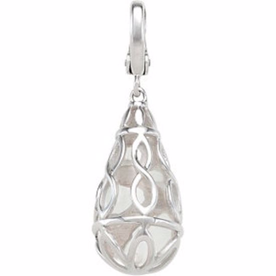 68424:123:P White Quartz Charm