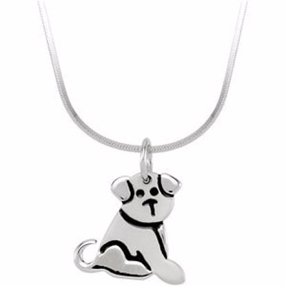 190039:100:P Youth Puppy 16" Necklace