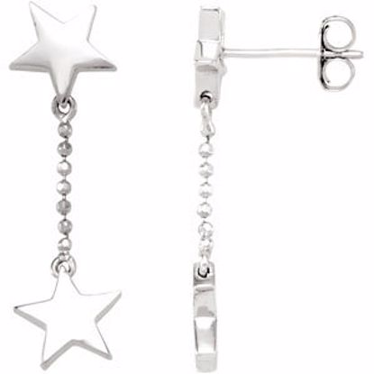 192001:100:P Youth Dangle Star Earrings