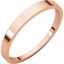 FT6:10950:P 14 K Rose 2.5mm Flat Tapered Band