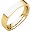 SQR14.5:101:P 18kt Yellow 4mm Square Comfort Fit Band