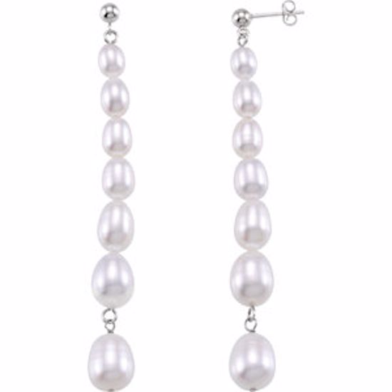 68482:101:P Freshwater Cultured Pearl Earrings