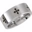 COR109:210:P Cobalt 8mm Black Laser Engraved & Satin Finished Band Size 11.5
