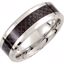 COR121:202:P Cobalt 8mm Black Carbon Fiber Inlay Band 8.5