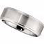 COR131:207:P Cobalt 8mm Ridged Band with Satin Finish & Ridges Size 10