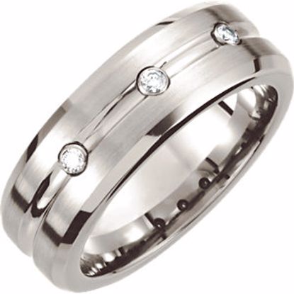 COR135D:209:P Cobalt 8mm Satin Finished Beveled Edge Band Size 12