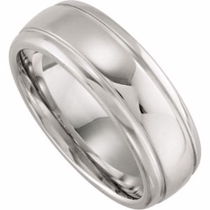 COR150:207:P Cobalt 8mm Grooved Band Size 11