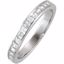 67707:129:P Palladium 3/4 CTW Diamond Princess Channel Band to 4.5mm Engagement Ring