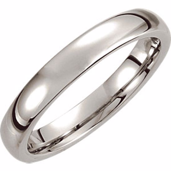 COR166:070:P Cobalt 4mm Slightly Domed Band Size 7